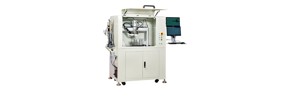 Screw dispensing valve gluing machine