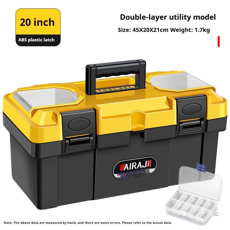 Hardware Toolbox Multi functional Hardware Toolbox Small Storage Box Large Industrial Grade Toolbox Household Handheld Electrician Thickened Car Repair Box
