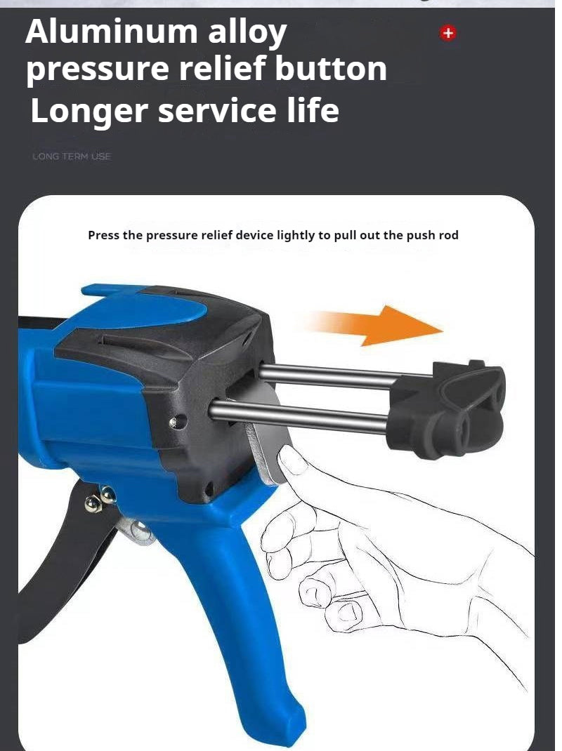 High Quality 360ml Ab Caulking Gun,390ml Two Component Caulking Gun with Heavy Duty Aluminium Handle