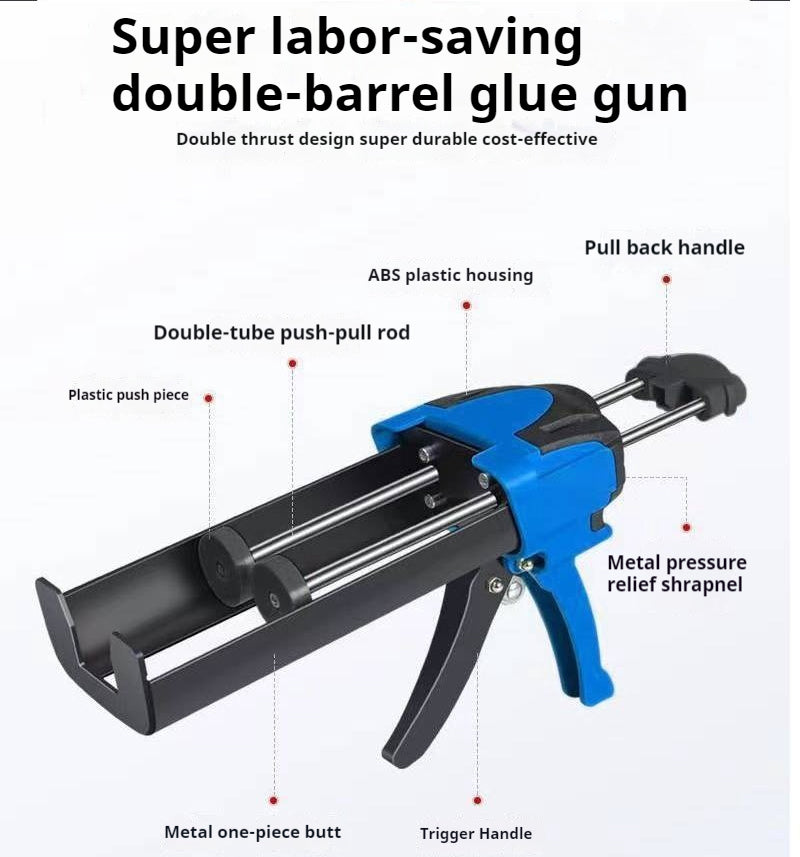 High Quality 360ml Ab Caulking Gun,390ml Two Component Caulking Gun with Heavy Duty Aluminium Handle