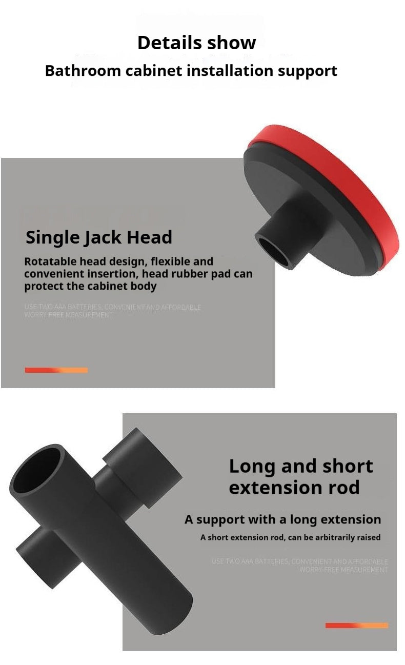 Cabinet Adjustable Support Rod Stainless Steel Bathroom Cabinet Hanging Installation Lifting Support Rod