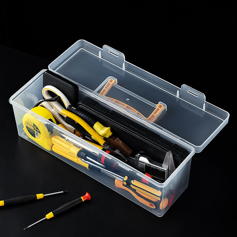 Nuts and Bolts Organizers and Storage - Small Parts Storage Organizer with Lid and Compartment for Organizing Screw Nail Hardware, Leak-proof Stackable Tool Box for Drawer Cabinet