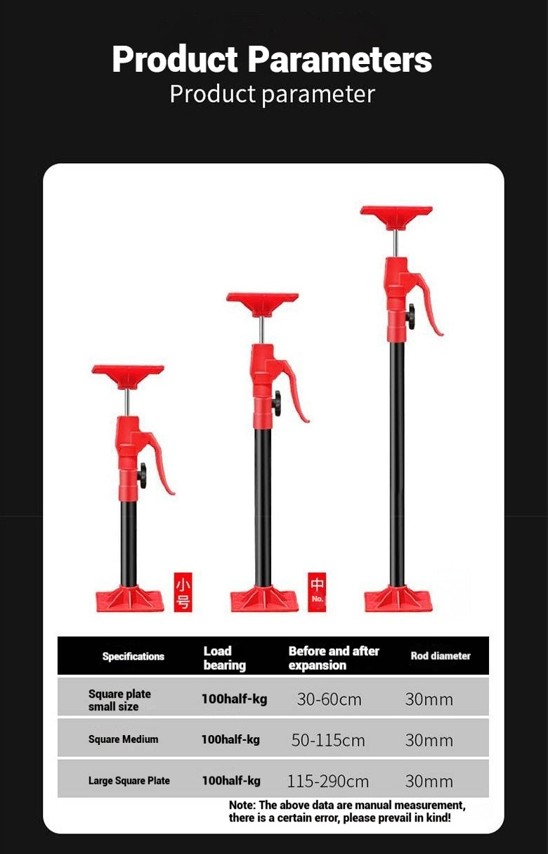 Cabinet Installation Jack Labor-Saving Telescopic Steel Hand Work Support Rod