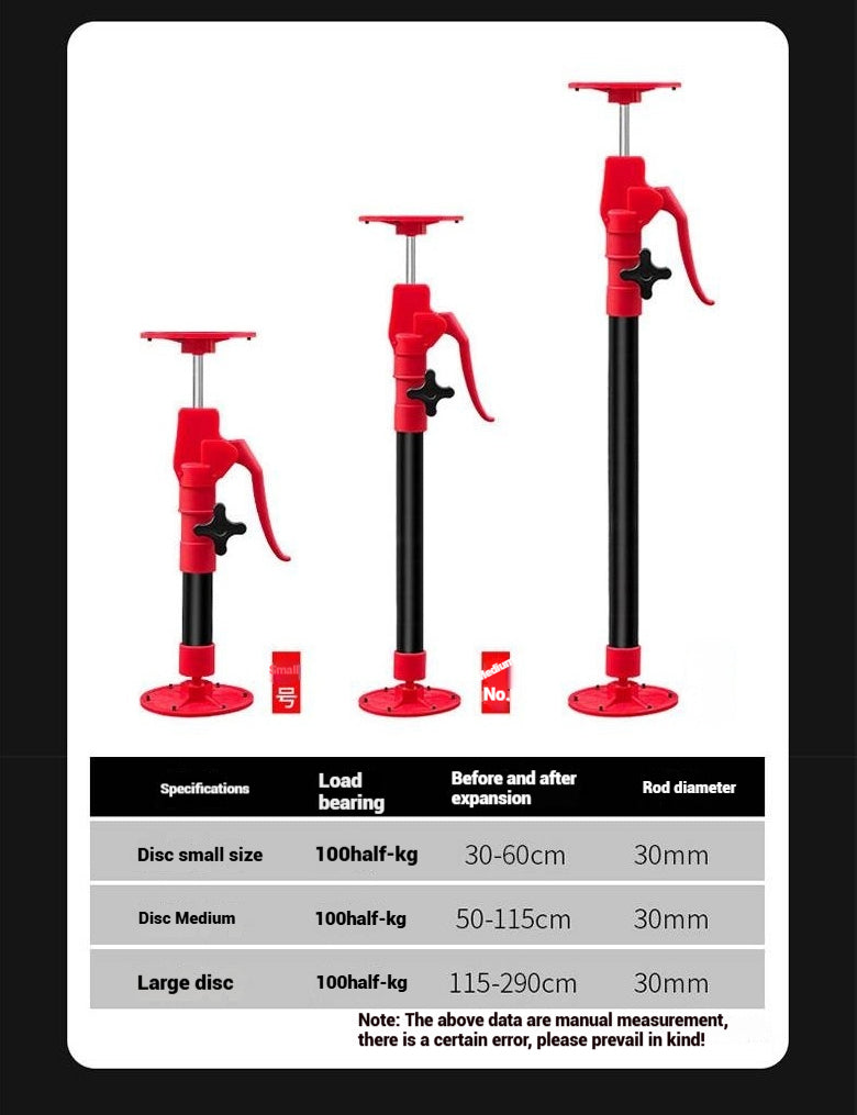 Cabinet Installation Jack Labor-Saving Telescopic Steel Hand Work Support Rod