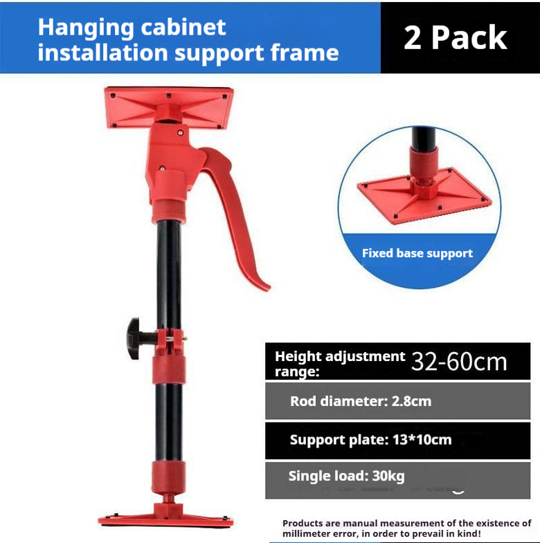 Cabinet Installation Jack Labor-Saving Telescopic Steel Hand Work Support Rod