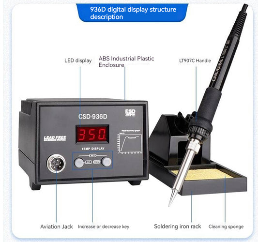 936 ESD Soldering Station with Small Handpiece