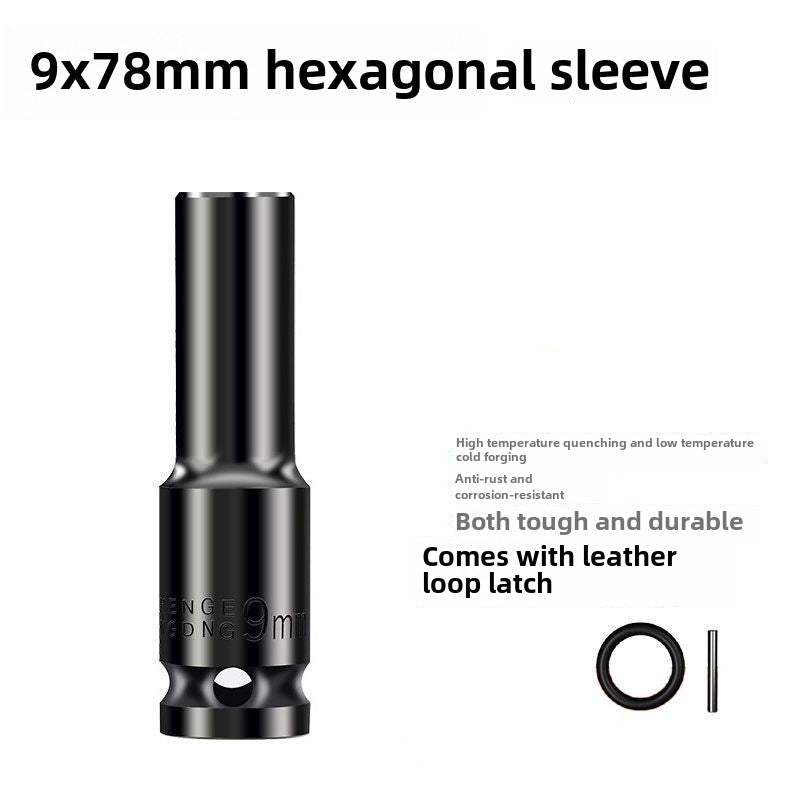 Drive Impact Socket Set - 50-Piece Shallow & Deep Socket Set Metric and Standard Full with Universal Joint, Extension Bar, 1/2 to 3/8 Reducer, Hex Shank Socket Adapter, Ratchet Handle