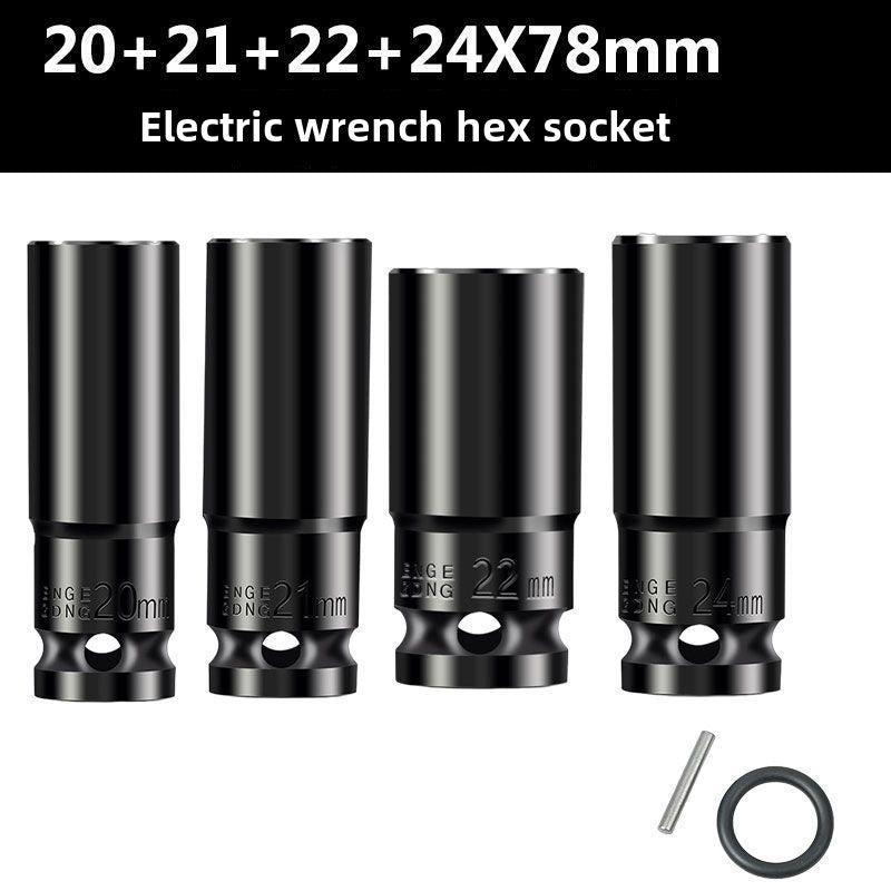 Drive Impact Socket Set - 50-Piece Shallow & Deep Socket Set Metric and Standard Full with Universal Joint, Extension Bar, 1/2 to 3/8 Reducer, Hex Shank Socket Adapter, Ratchet Handle