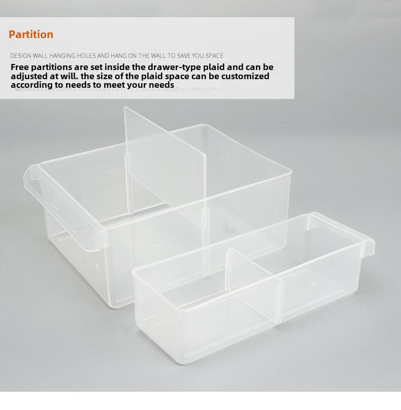 Stackable Multi-Grid Parts Storage Box - Transparent Screw Organizer, Workshop Tool Case