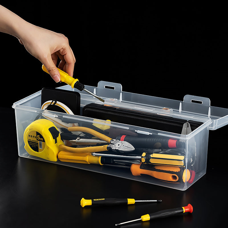 Nuts and Bolts Organizers and Storage - Small Parts Storage Organizer with Lid and Compartment for Organizing Screw Nail Hardware, Leak-proof Stackable Tool Box for Drawer Cabinet