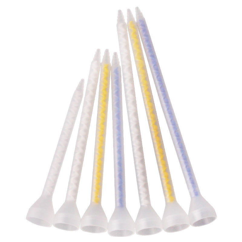 Epoxy Mixing Nozzle Static Mixer Nozzle Tubes 18-Element Adhesive Cartridges Spiral Tip