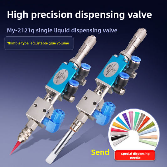 Pneumatic Precision Thimble UV Glue Dispensing Valve