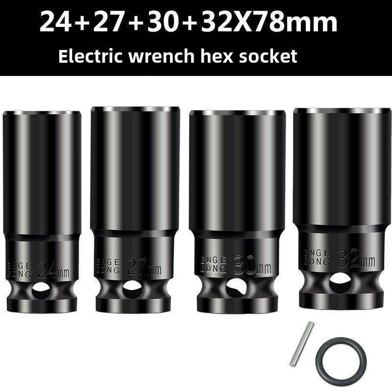 Drive Impact Socket Set - 50-Piece Shallow & Deep Socket Set Metric and Standard Full with Universal Joint, Extension Bar, 1/2 to 3/8 Reducer, Hex Shank Socket Adapter, Ratchet Handle