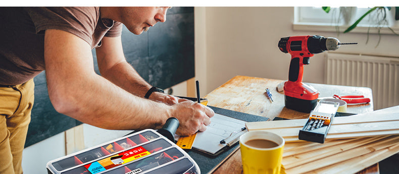 Thick and durable double-sided hand-held parts box, plastic screw accessories, classification toolbox, building blocks, organization and storage