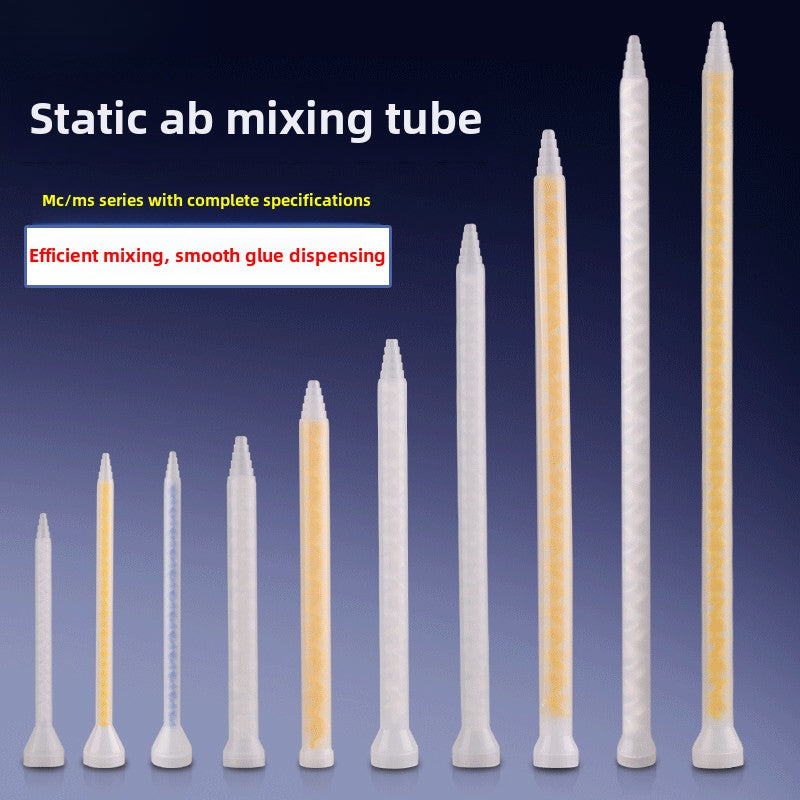 Epoxy Mixing Nozzle Static Mixer Nozzle Tubes 18-Element Adhesive Cartridges Spiral Tip