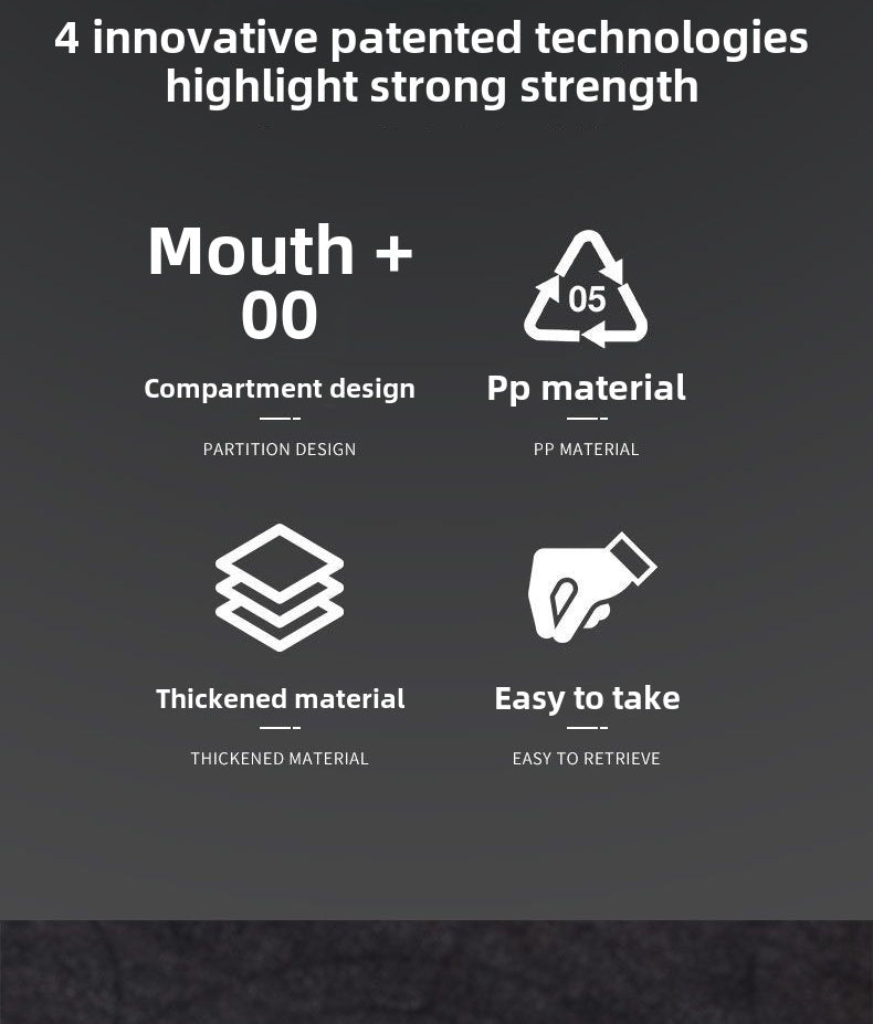 Plastic Tool Box,Double Side Tool Organizer Small Parts Tool Box Hardware Organizer with Removable Plastic Dividers for Bead/Screws/Nuts/Nails/Bolts/Bins/Crafts