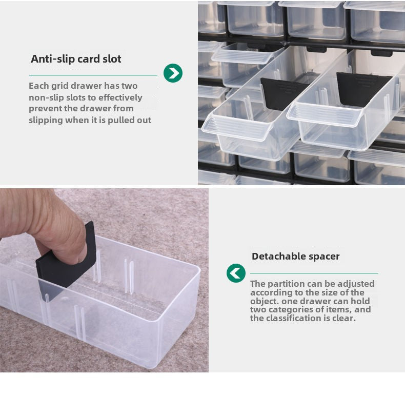 Hardware Storage Organizer, 42 Drawer Parts Cabinet, Plastic Drawer Storage for Hardware Crafts, Small Parts, Nuts and Bolts, Tool Storage, Scrapbook Art Hobby