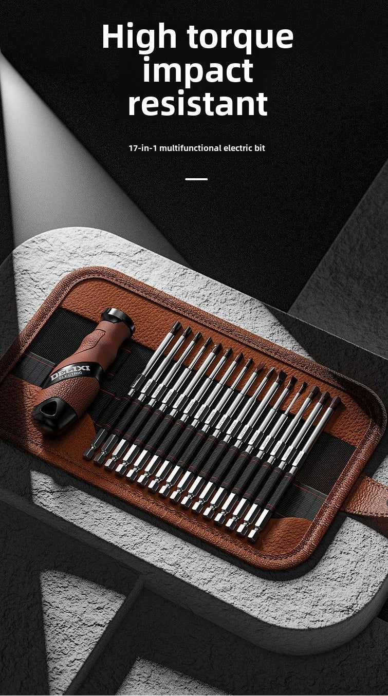 Multi-bit Screwdriver Set Tool All in One, Portable Multi-Purpose Screwdriver, Slotted/Philips/Pozi/Torx/Square,Nut Driver