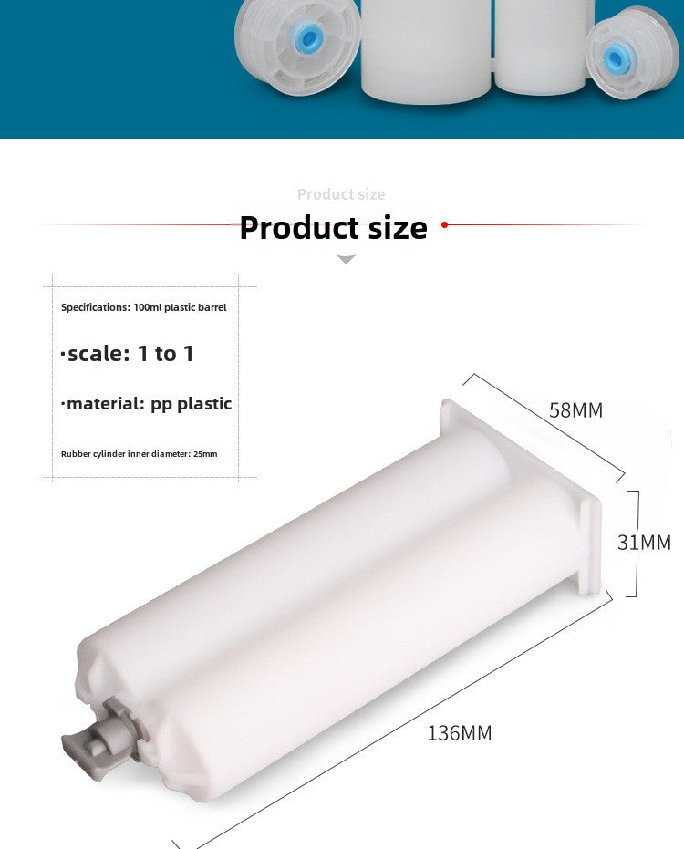 AB Two-Component Silicone Rubber Tube Hose 50ml 1:1