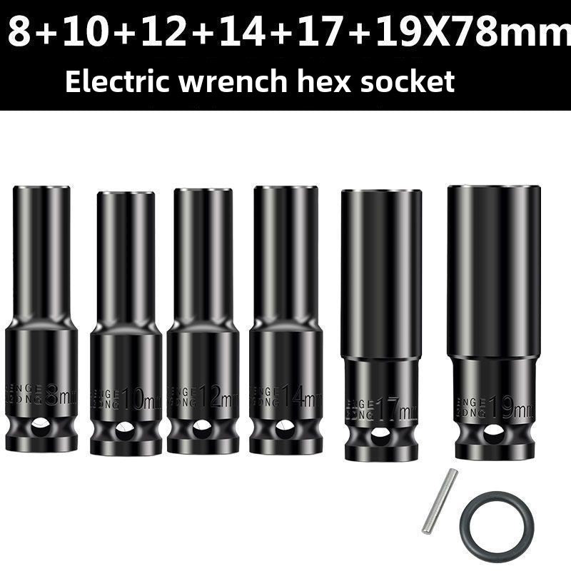 Drive Impact Socket Set - 50-Piece Shallow & Deep Socket Set Metric and Standard Full with Universal Joint, Extension Bar, 1/2 to 3/8 Reducer, Hex Shank Socket Adapter, Ratchet Handle