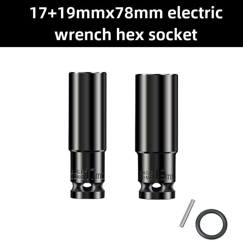 Drive Impact Socket Set - 50-Piece Shallow & Deep Socket Set Metric and Standard Full with Universal Joint, Extension Bar, 1/2 to 3/8 Reducer, Hex Shank Socket Adapter, Ratchet Handle