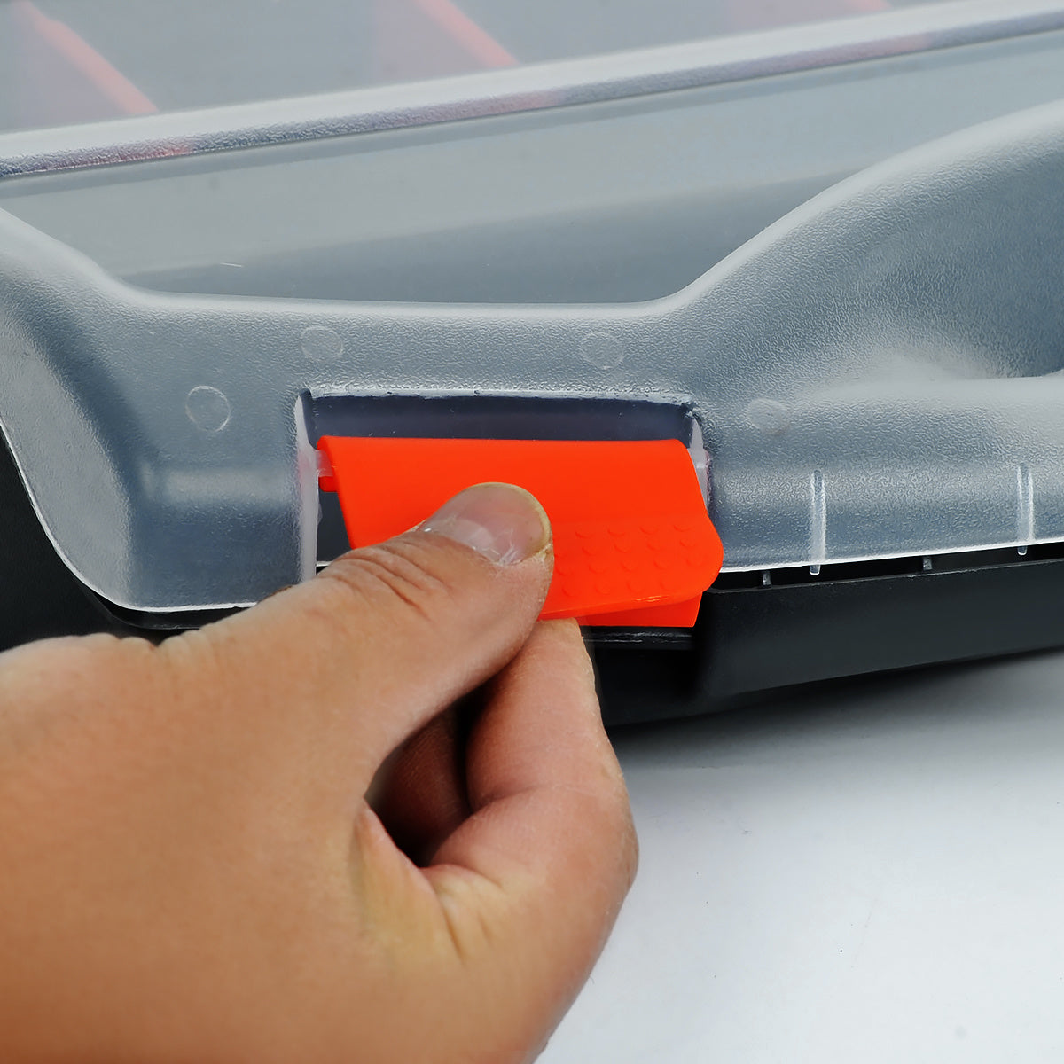 Thick and durable double-sided hand-held parts box, plastic screw accessories, classification toolbox, building blocks, organization and storage