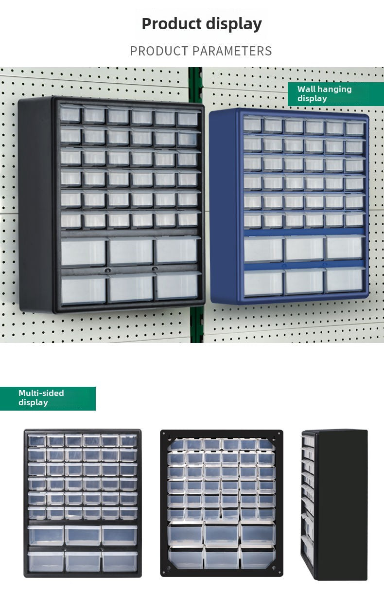 Hardware Storage Organizer, 42 Drawer Parts Cabinet, Plastic Drawer Storage for Hardware Crafts, Small Parts, Nuts and Bolts, Tool Storage, Scrapbook Art Hobby