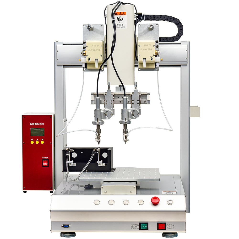 Two-head automatic soldering machine