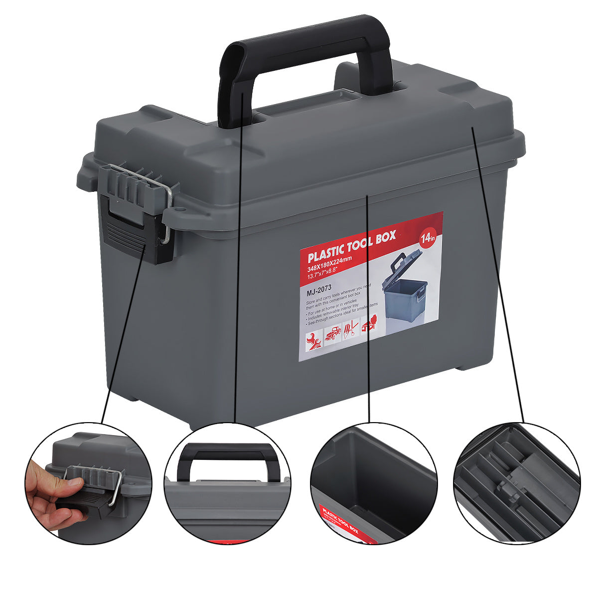 Portable Tool Boxes, Fishing Box, Ideal for Storage of Bullets, Fishing Tools