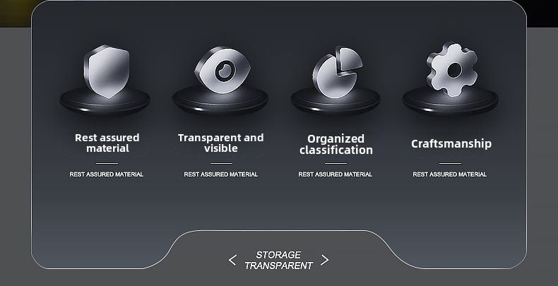 Nuts and Bolts Organizers and Storage - Small Parts Storage Organizer with Lid and Compartment for Organizing Screw Nail Hardware, Leak-proof Stackable Tool Box for Drawer Cabinet