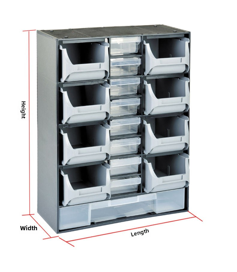 Hardware Storage Organizer, 42 Drawer Parts Cabinet, Plastic Drawer Storage for Hardware Crafts, Small Parts, Nuts and Bolts, Tool Storage, Scrapbook Art Hobby