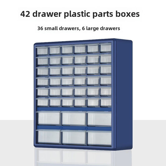 Hardware Storage Organizer, 42 Drawer Parts Cabinet, Plastic Drawer Storage for Hardware Crafts, Small Parts, Nuts and Bolts, Tool Storage, Scrapbook Art Hobby
