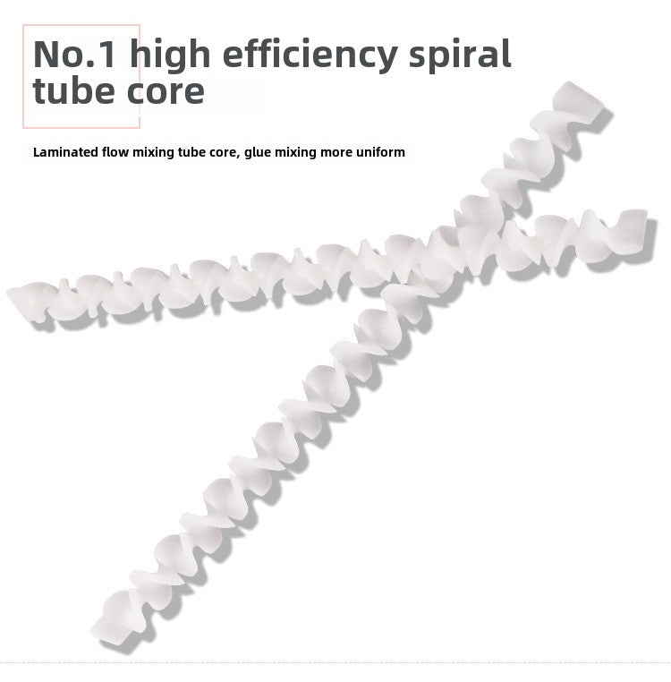Epoxy Mixing Nozzle Static Mixer Nozzle Tubes 18-Element Adhesive Cartridges Spiral Tip