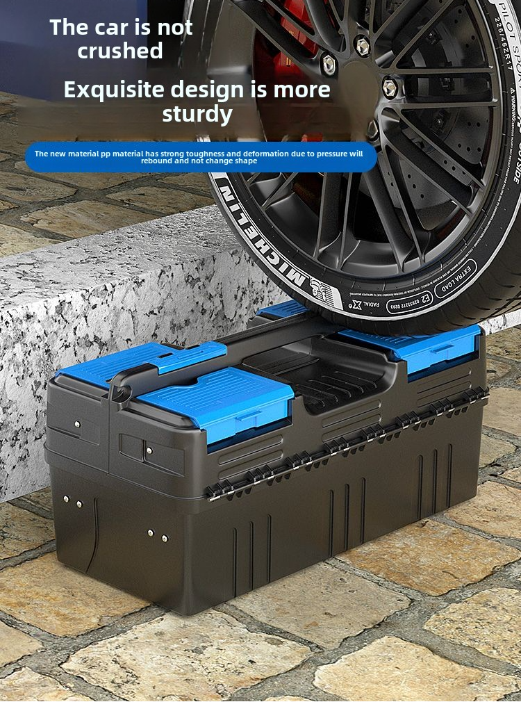 Household multifunctional plastic electrician storage box car tool box large plastic thickened car maintenance portable storage box
