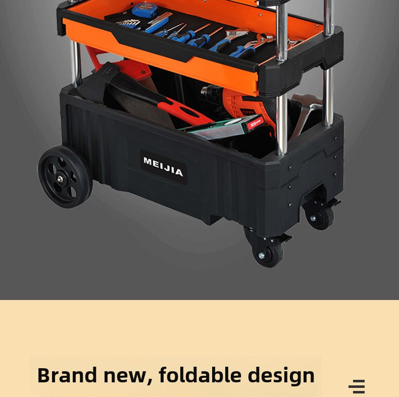 Tool cart on Wheels TANKSTORM Service Tool Cart 3 Tire Rolling cart, Industrial Commercial Service Cart (03 Middle)
