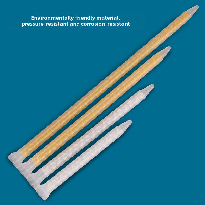 Epoxy Mixing Nozzle Static Mixer Nozzle Tubes 18-Element Adhesive Cartridges Spiral Tip