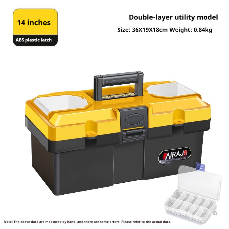 Hardware Toolbox Multi functional Hardware Toolbox Small Storage Box Large Industrial Grade Toolbox Household Handheld Electrician Thickened Car Repair Box