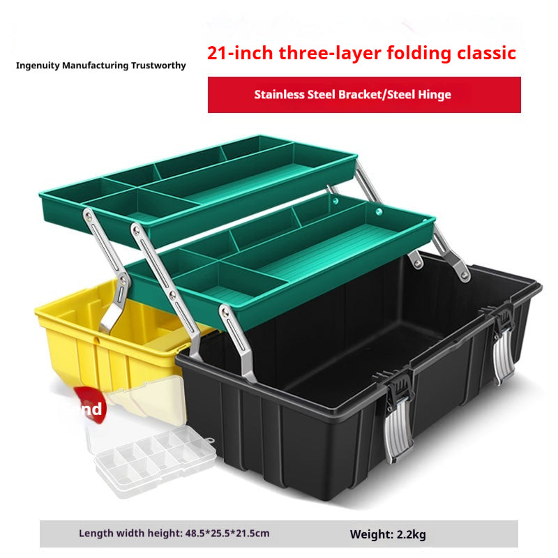 Hardware Toolbox Multi functional Hardware Toolbox Small Storage Box Large Industrial Grade Toolbox Household Handheld Electrician Thickened Car Repair Box