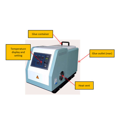 Hot melt adhesive dispensing machine