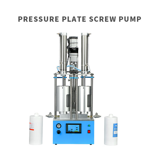 Pressure plate screw pump Screw pump & Pressure tank