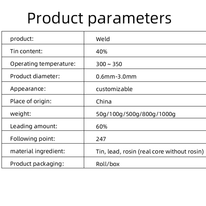 800g/volume SN40 solder silk tin line