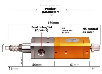 3131 Dispensing Valve UV Glue Dosing Fine Adjustment High Flow Rate Boost Type